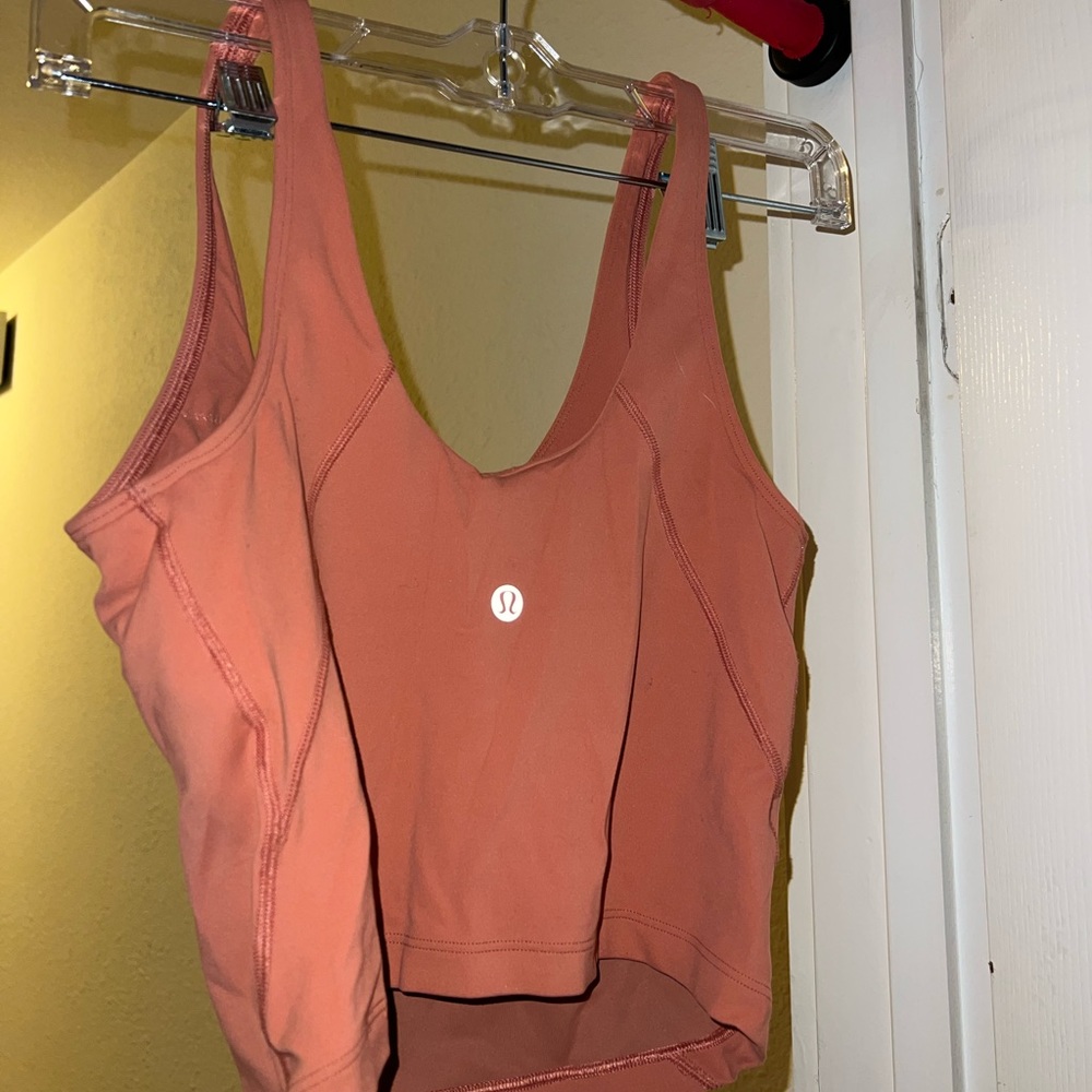 Lululemon Align tank top in “rustic coral”; size 6